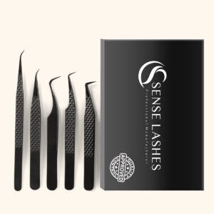 Onyx Series |  Fiber Tip Eyelash Extension Tweezer Bundle