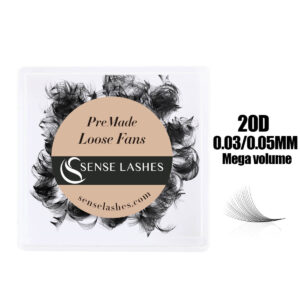 20D Handmade Loose Premade Fans Pointy Base(500 Fans)
