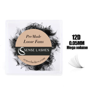 12D Handmade Loose Premade Fans Pointy Base(500 Fans)