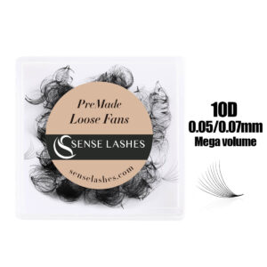10D Handmade Loose Premade Fans Pointy Base(500 Fans)