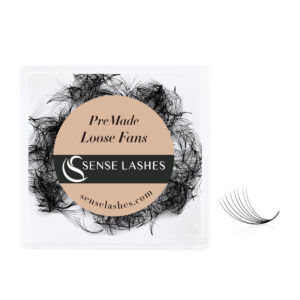 8D Handmade Loose Premade Fans Pointy Base(500 Fans)