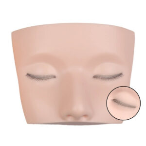 Triple Layered Mini Mannequin Head for Eyelash Extension Training