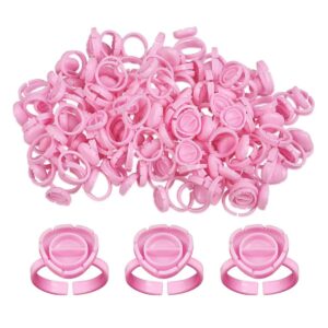 Flower Glue Rings (100pcs)