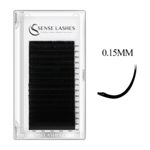 0.15MM Ellipse Flat Classic Eyelash Extensions