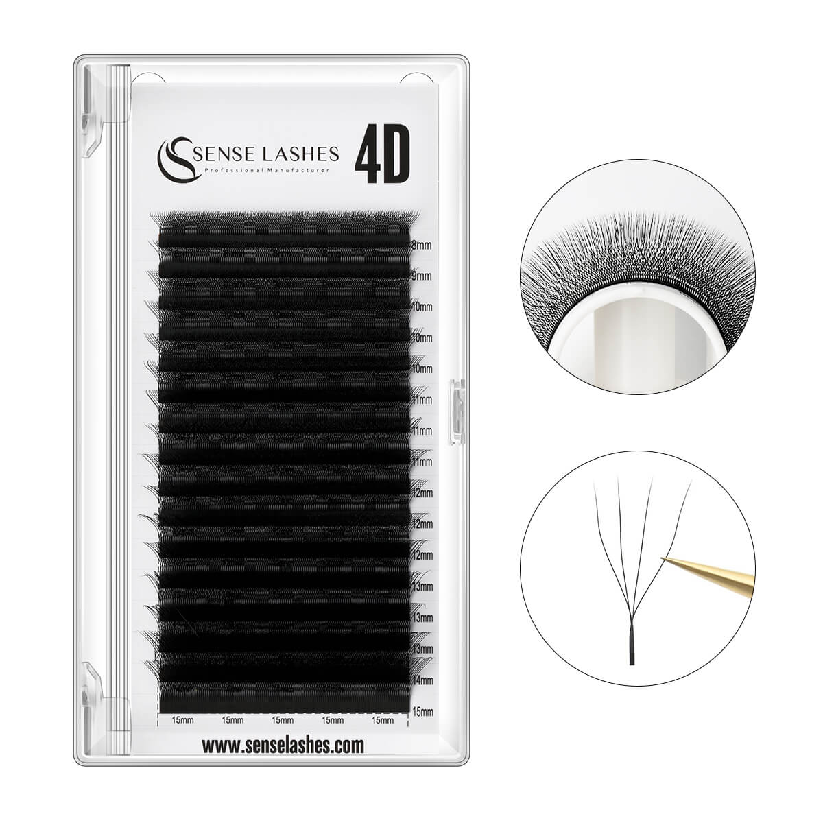 W Shape 4D Premade Volume Fan Lashes