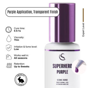 Superhero Purple Lash Glue/Adhesive 0.5-1s