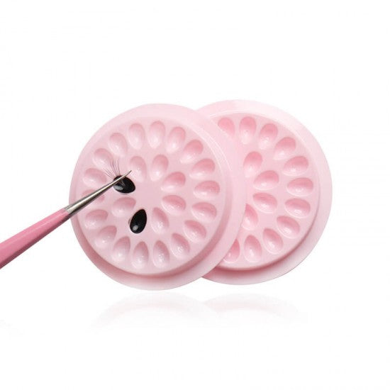 Lash Glue Well Holder Tray | Flower Shape Adhesive Pallet - imagine 2