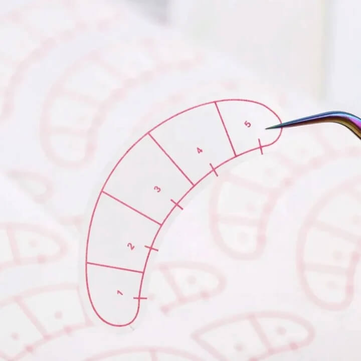 Lash Mapping Stickers - 140 PCS