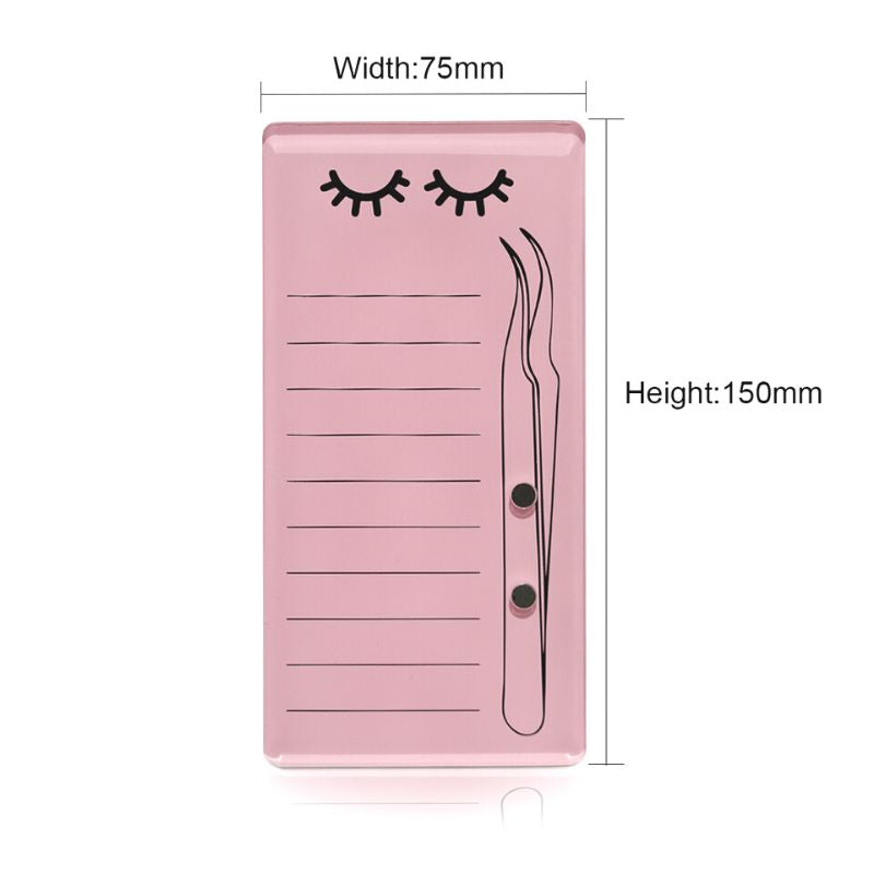 Pink Magnetic Acrylic Lash Tile for Eyelash Extensions - imagine 3