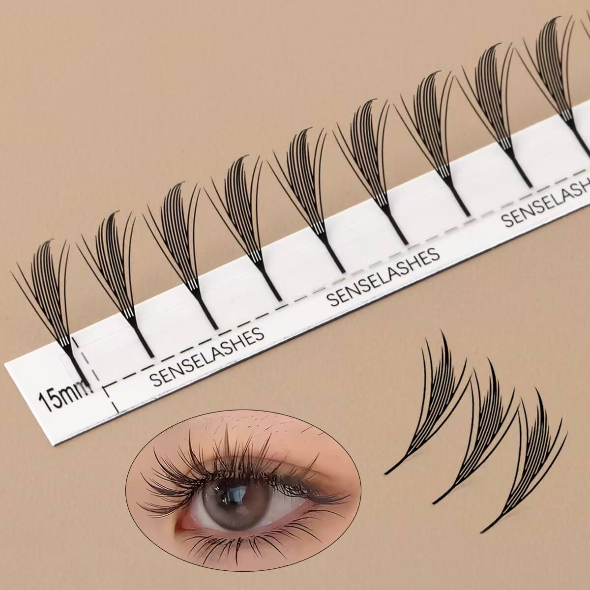 Anime Spire Spike - Contour Laser Print Eyelash Extension - imagine 7